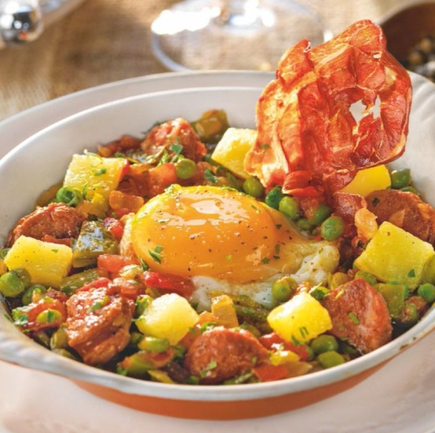 A la flamenca, con crujiente