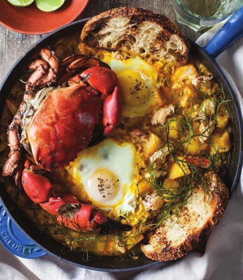 Ají de Huevos y Cangrejos