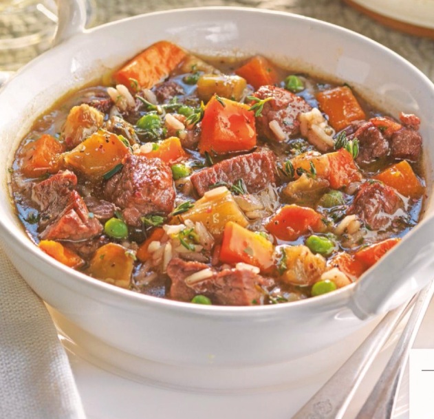 Al vino, con berenjena y calabaza