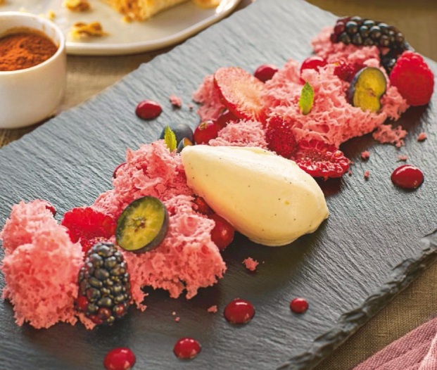 Bizcocho de frutos rojos