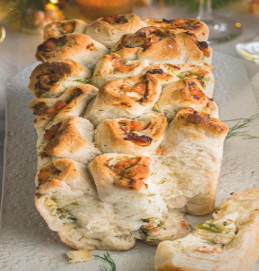 Brioche de salmón y eneldo