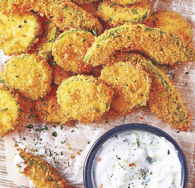 Calabaza y aguacate empanizados – Entrante crujiente con salsa fresca de jocoque