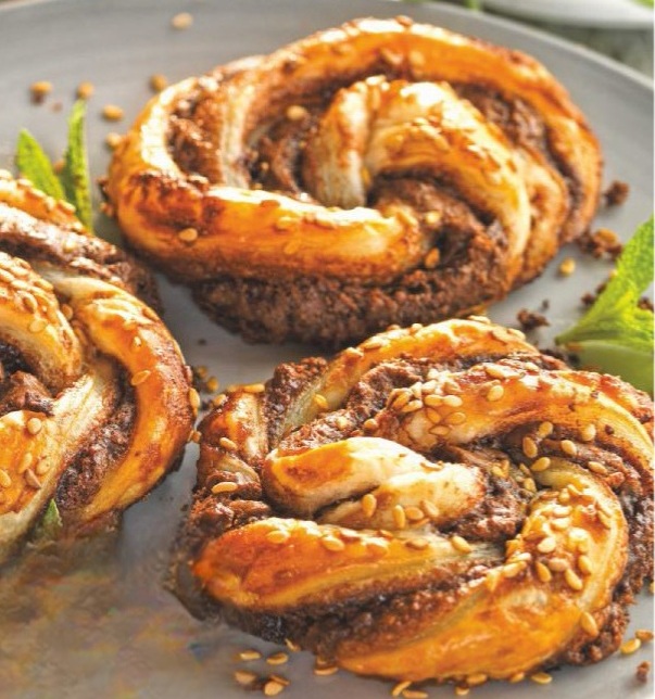 Caracolas de chocolate