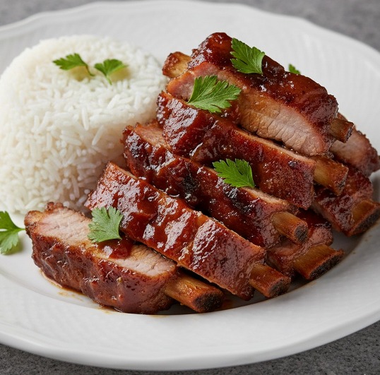 Costillas de cerdo con salsa de tamarindo