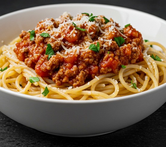 Fideos a la boloñesa caseros y deliciosos