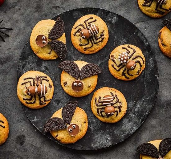 Galletas Fáciles de Halloween: Arañas y Murciélagos de Chocolate