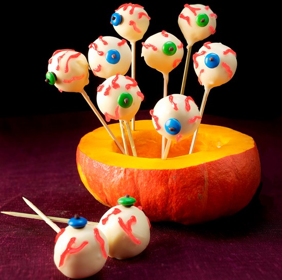 Halloween Cake Pops: Ojos Monstruosos de Chocolate