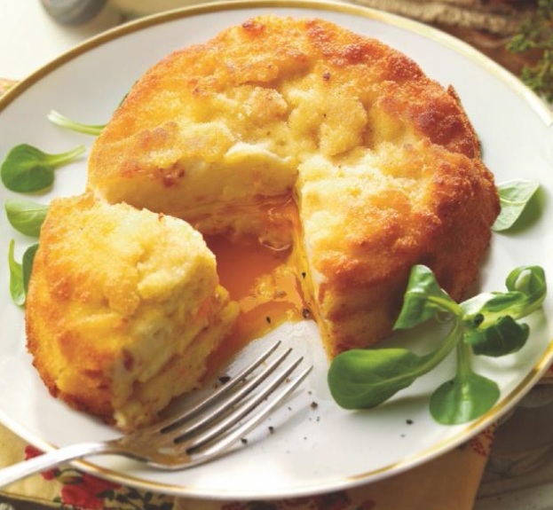 Huevos Encapotados con Bechamel y Beicon