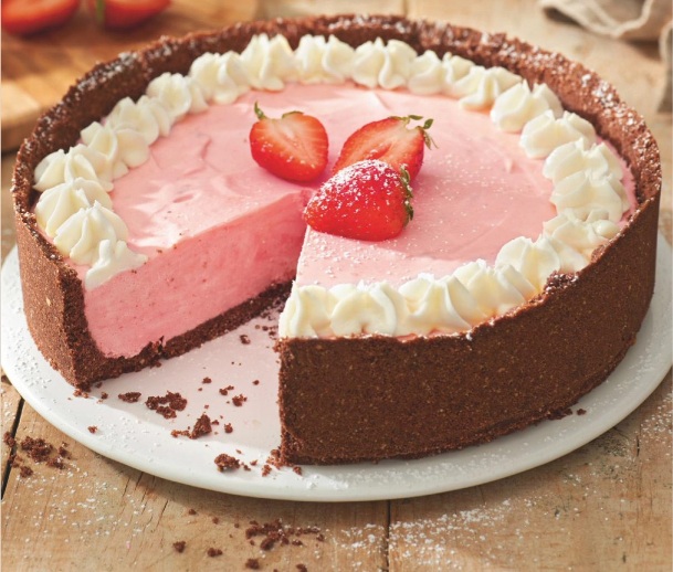 Pastel de mousse de fresón y mascarpone
