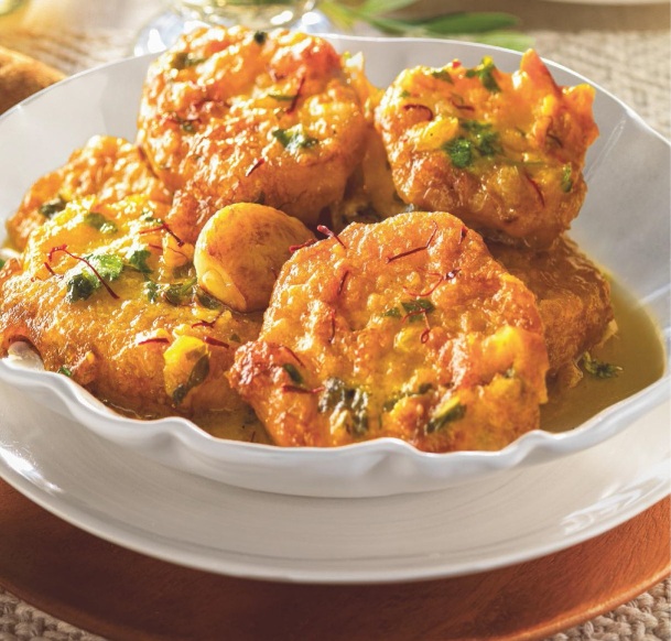 Patatas a la importancia aromatizadas con azafrán