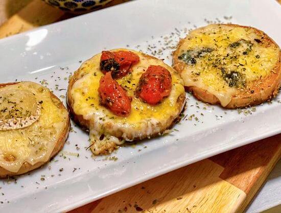 Pizzetas de Calabaza con Queso