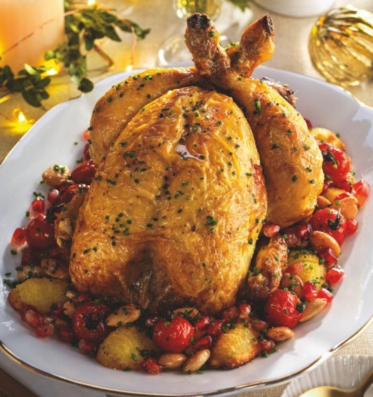 Pollo relleno con patatitas Hasselback