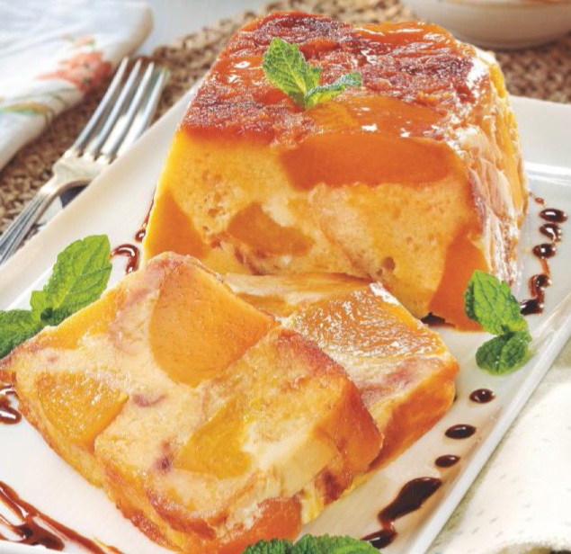 Pudin de Melocotón y Magdalenas al Baño María