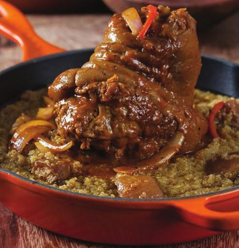 Quinua con Adobo de Codillo de Cerdo