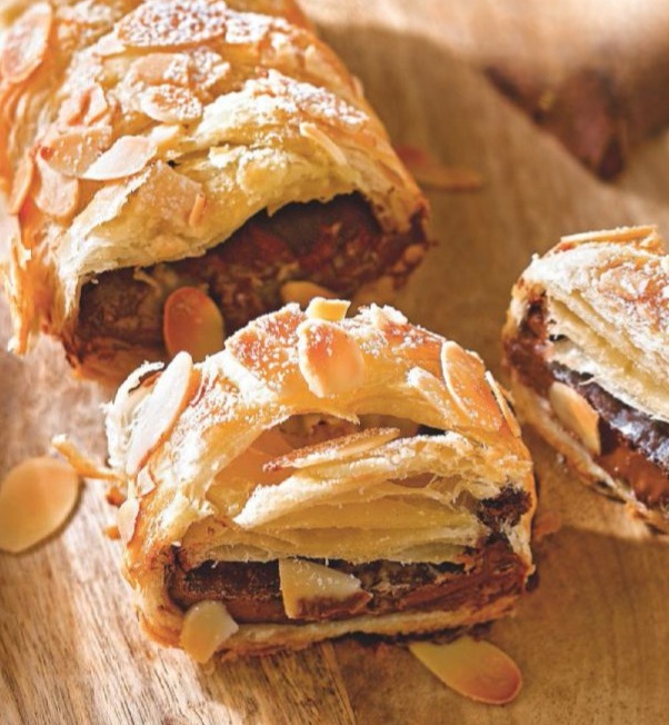 Trenza con almendras